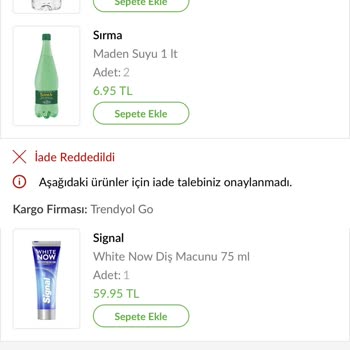 Trendyol Yanlış Ürün Gönderimi