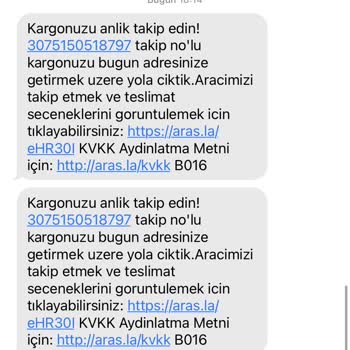 Aras Kargo Menemen Şube Hatadır!