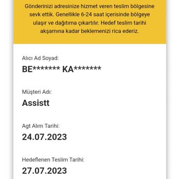 AGT Kurye Sayfası Yanlış Bilgilendirme Ve Kargo Tesliminin Gecikmesi