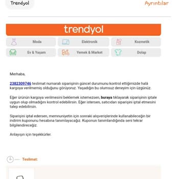 Trendyol'un Tutarsız Bilgilendirmeleri