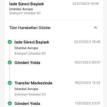 Trendyol Ücret İadesi Sorunu