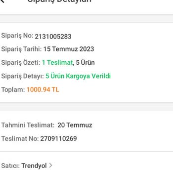 Trendyol Ücret İadesi Sorunu