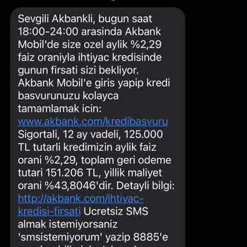 Akbank Özel Kredi Mağduriyeti