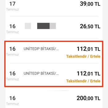 BiTaksi 2 Kere Ücret Ödeme