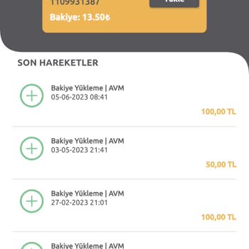 HGS Bakiye Yüklemesi Etikete Yansımadı.