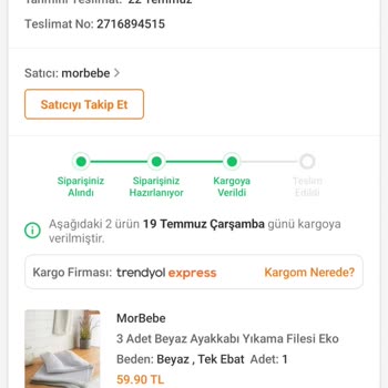 Trendyol Express Ürünüm Teslim Edilmedi