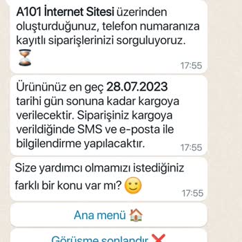 A101 Sipariş Gönderimleri Ne Zaman
