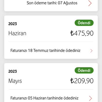 Vodafone Fazla Fatura Mobil Ödeme Problemi