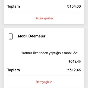 Vodafone Fazla Fatura Mobil Ödeme Problemi