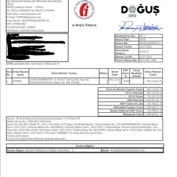 Doğuş Oto Cupra Formentor İçin Benden 80.000₺ Fazla Almış