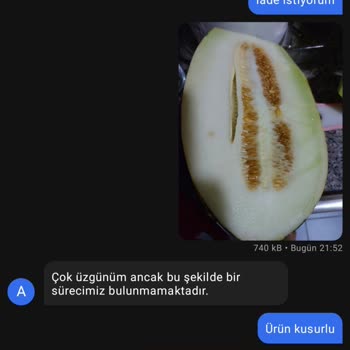 Olgunlaşmamış Kavunu İade Almayan Getir