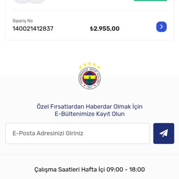 Fenerium Sipariş Ne Zaman Verilir
