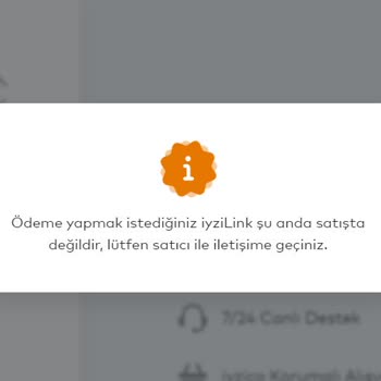 İyzico 'yu Satışa Açık Olmayan Bir Sisteme Rağmen Kullanamıyorum