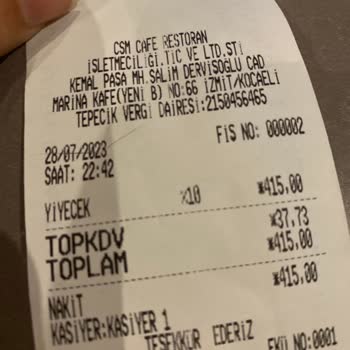 Maestro İzmit Haksız Para İstedi Fatura Kesmedi