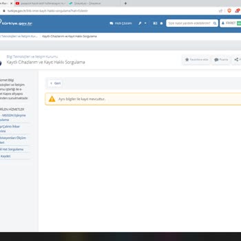 BTK Hat Eşleştirme Sorunu!