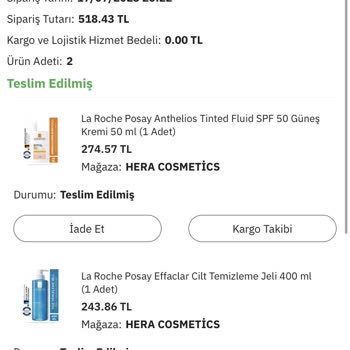 Epttavm Hera Cosmetics Sahte Ürün Satışı