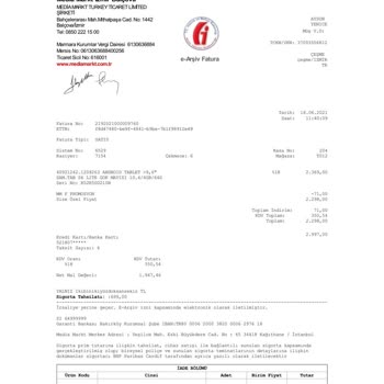 Samsung S6 Lite Tabletim Arızalı