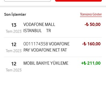 Vodafone Pay Katıldığım Kampanyalara Katılımım Gözükmüyor.
