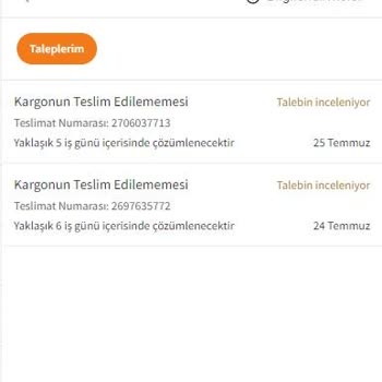 Trendyol Adrese Teslim Etmiyor