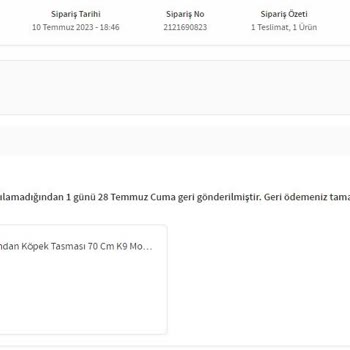 Trendyol Adrese Teslim Etmiyor