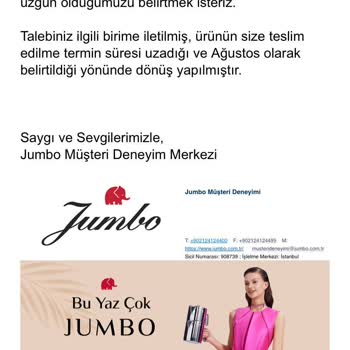 Jumbo Nispetiye Etiler Mağazası Olmayan Ürünü Var Diye Satıyor