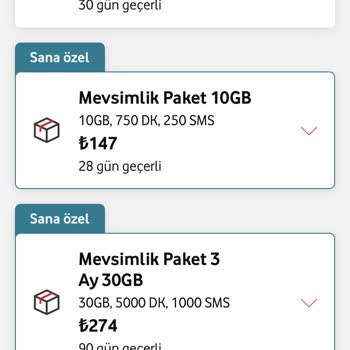 Vodafone Paket Yükleyememe Sorunu
