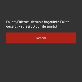 Vodafone Paket Yaptım Fakat Kullanamıyorum