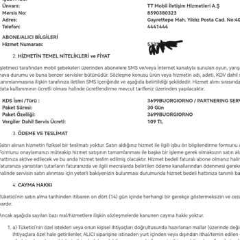 Türk Telekom Buongiorno, Rızam Dışında Ücretli Üyelik Tanımlamış!