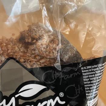 City Farm Organik Siyez Bulguru Paketinden Çıkan Yabancı Cisim