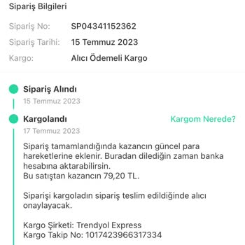 Trendyol Express Kargomu Kayıp Etti 15 Gündür Teslim Etmiyor