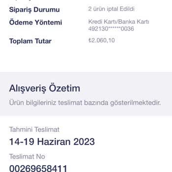 Penti İade Edilmeyen Ücret