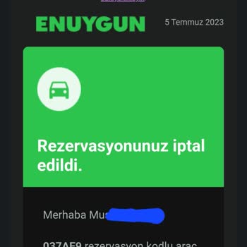 Enuygun İptal Para İadesi