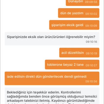 Migros Eksik Sipariş Çikolata 2 Al 1 Öde