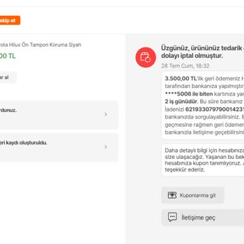 Hepsiburada Teslim Edilmeyen Ürün