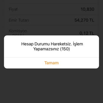 Kuveyt Türk Yatirim Hesabi İşlem Durumu Hareketsiz Uyarısı