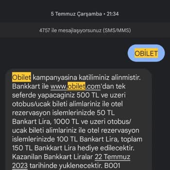 Obilet Belirtilen Kampanyayı Yapmayıp, İnsanları Yanıltıyor.