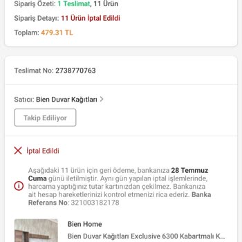 Trendyol İade Ücretimi Eksik Verdi