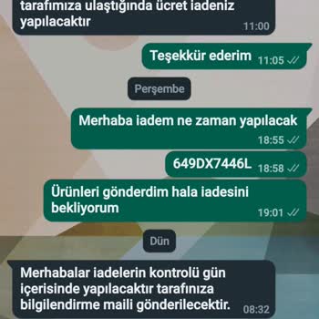 Dermoailem Ürün İadesi Yapmıyor