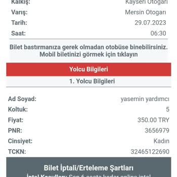 As Adana Seyahat Koltuğumda Başkası Oturuyor