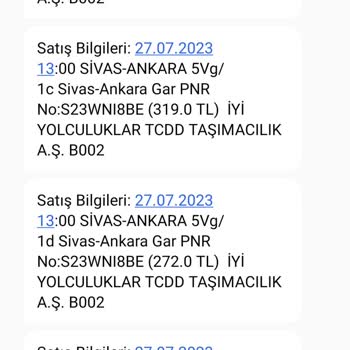 Sivas TCDD YHT Çalışanların Kabalığı, Üslupsuzluğu, Ekstra Yük Parası