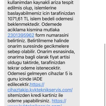Garanti Kapsamı KVK Servis