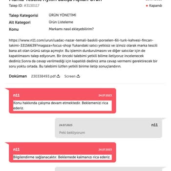 N11 Satıcı Taleplerini Gerekçesi Olarak Kapatıp Yok Sayıyor!