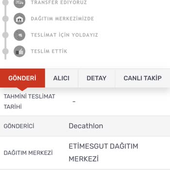 Decathlon Siparişimi Kargoya Vermiyor