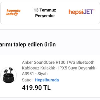 Hepsi  Burada- Hepsijet Kargomu Kaybetti Ve Başka Ürün Konulup Bana Gönderildi