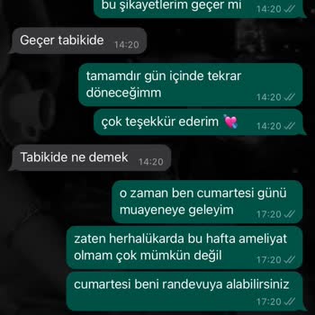 Eylül Berberoğlu Verilen Fiyat Geri Ödenmeyen Muayene Ücreti