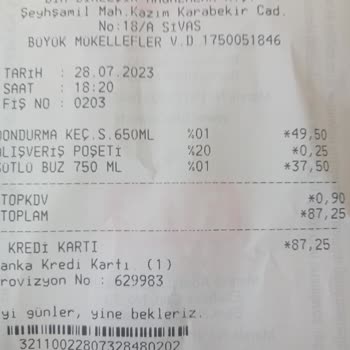 BİM'den Aldığım Bozulmuş Dondurma