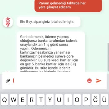 Tıkla Gelsin'den 97dk Gelmeyen Yemeğim