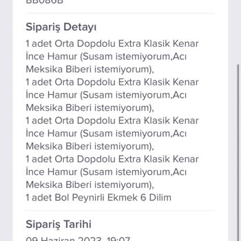 Domino's Sipariş İptali Sonrası İade Problemi