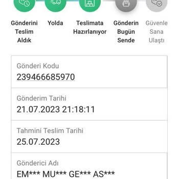 Sen De O Kargo Tarafından Teslim Edilemeyen Kargo