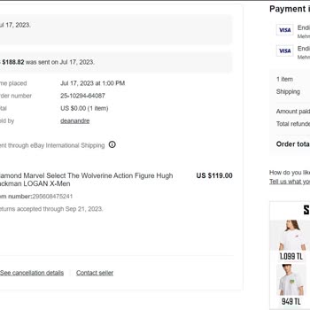 eBay İade Edilen Ürünümün Parası Yatırılmadı Hesabıma